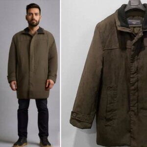 Dockers Brown Faux Suede Coat Size Medium